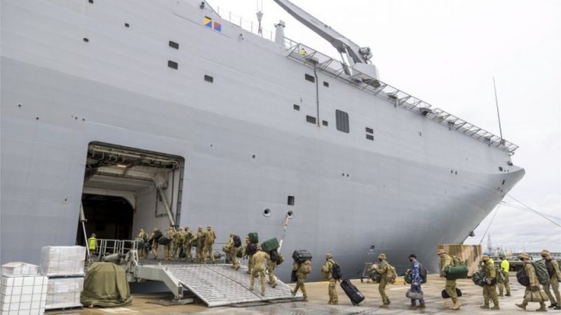 Tonga: Covid strikes vital Australian aid ship bound for tsunami-struck country