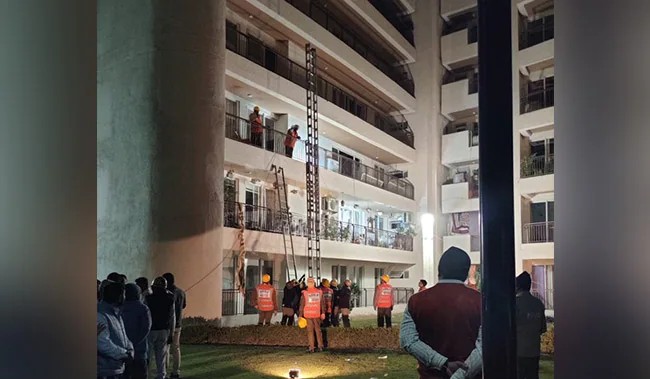 Roof Covering Of Gurgaon High-Rise Collapses, 1 Dead, 1 Trapped