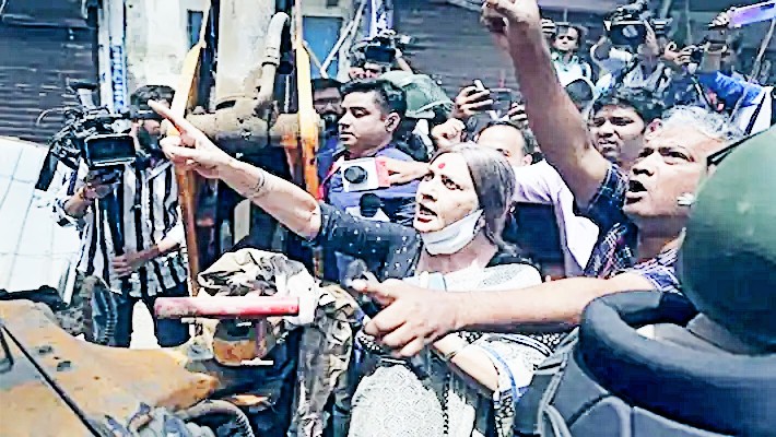 Video: CPM's Brinda Karat Blocks Excavator In Delhi, Waves Court Documents