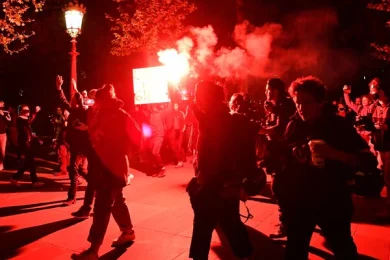 Objections In Paris After Emmanuel Macron's Election Win, Cops Usage Teargas