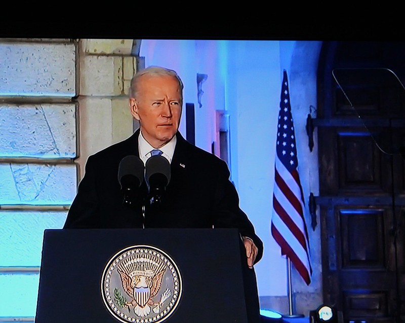 Biden locates unity abroad. He's losing it at home