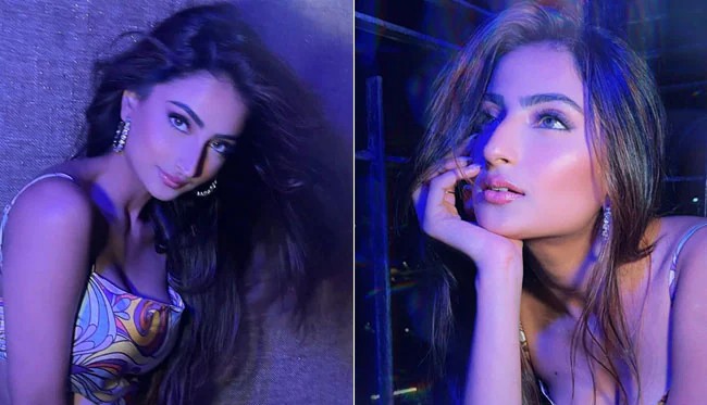 Hannah Montana Was The Style Inspiration Behind Palak Tiwari's Purple Tinted Photos In A Chic Printed Look