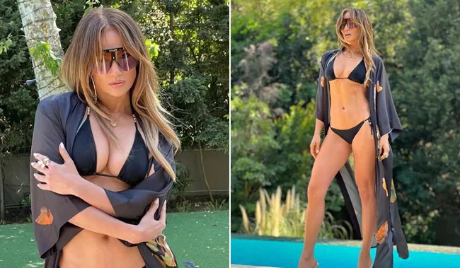 Jennifer Lopez "Activates Summer Mode" In A Stylish Black Swimsuit That Could Easily Melt Ice Cubes