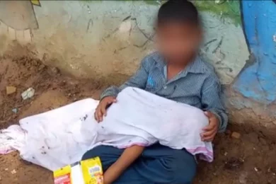 With Body Of 2-Year-Old Brother, Madhya Pradesh Boy, 8, Sat By The Road
