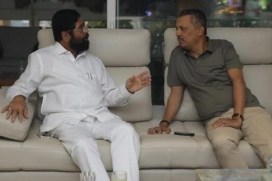 Eknath Shinde Meets Uddhav Thackeray's Top Aide Milind Narvekar In Mumbai