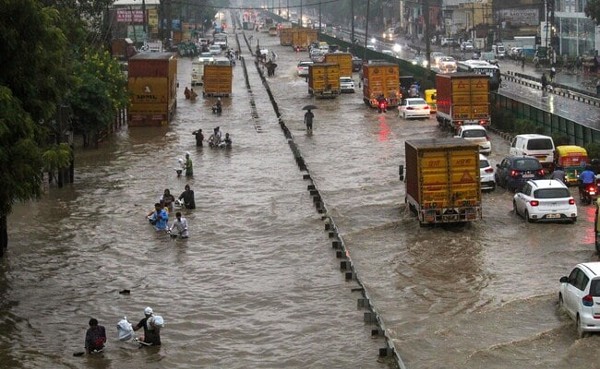 Rain Shuts Down Noida, Gurugram: WFH, Schools Closed; Roads As Streams