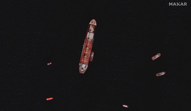 Satellite Pics: Ship Leaking Oil Off Gibraltar, Concerns Over Environment Damage