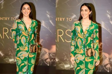 Kiara Advani Keeps It Simple But Far From Boring In A Printed Green Co-Ord Set