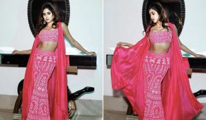 Janhvi Kapoor Stole Our Hearts And Attention In The Brightest Pink Sharara Set
