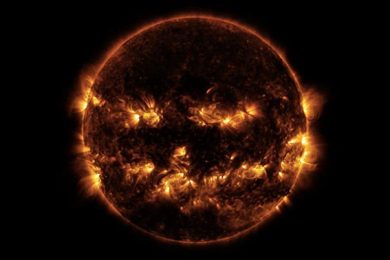 NASA Shares Spooky Picture Of Solar Jack-O-Lantern On Halloween