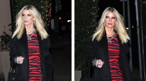 Jessica Simpson looks thinner than ever in animal print dress on date night with husband Eric Johnson after dramatic weight loss transformation
