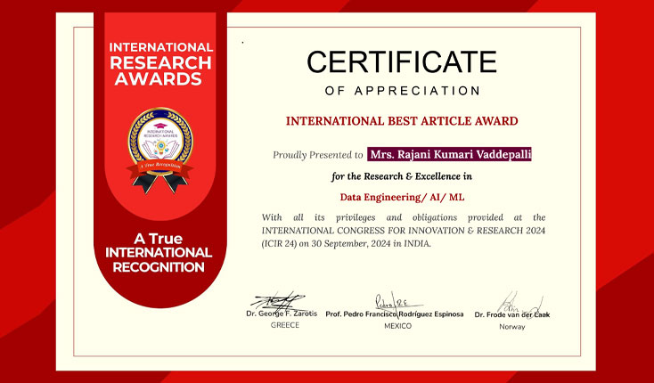 Rajani Kumari Vaddepalli 2024-Certificate