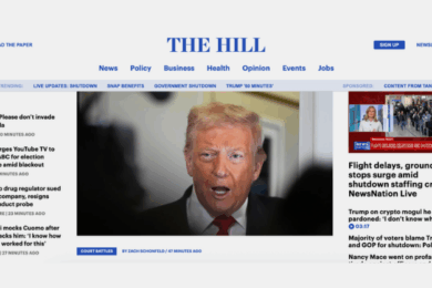 The Hill Sees Nearly 50% Traffic Increase During Government Shutdown