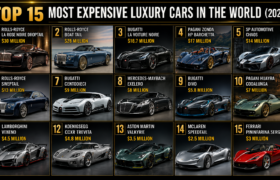 Top 15 Most Expensive Luxury Cars in the World