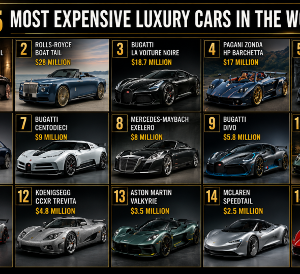 Top 15 Most Expensive Luxury Cars in the World