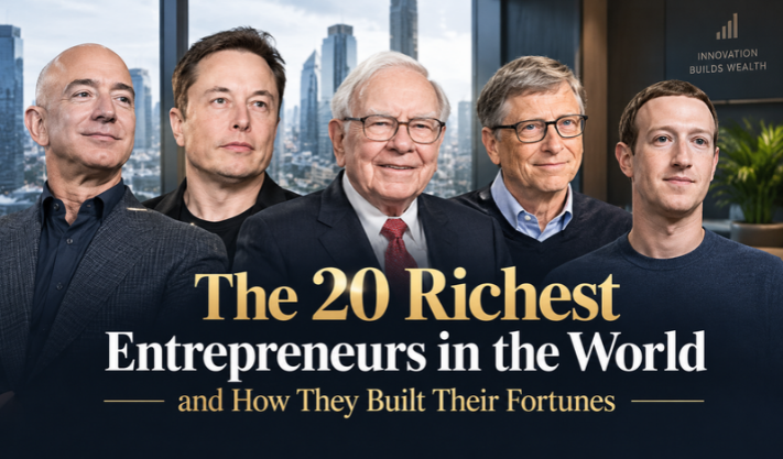 The 20 Richest Entrepreneurs in the World and How They Built Their Fortunes